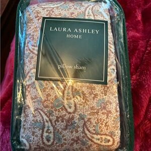 Laura Ashley Home Pillow Sham in Pink and White, Grey, Rust. Set of 2 Standard